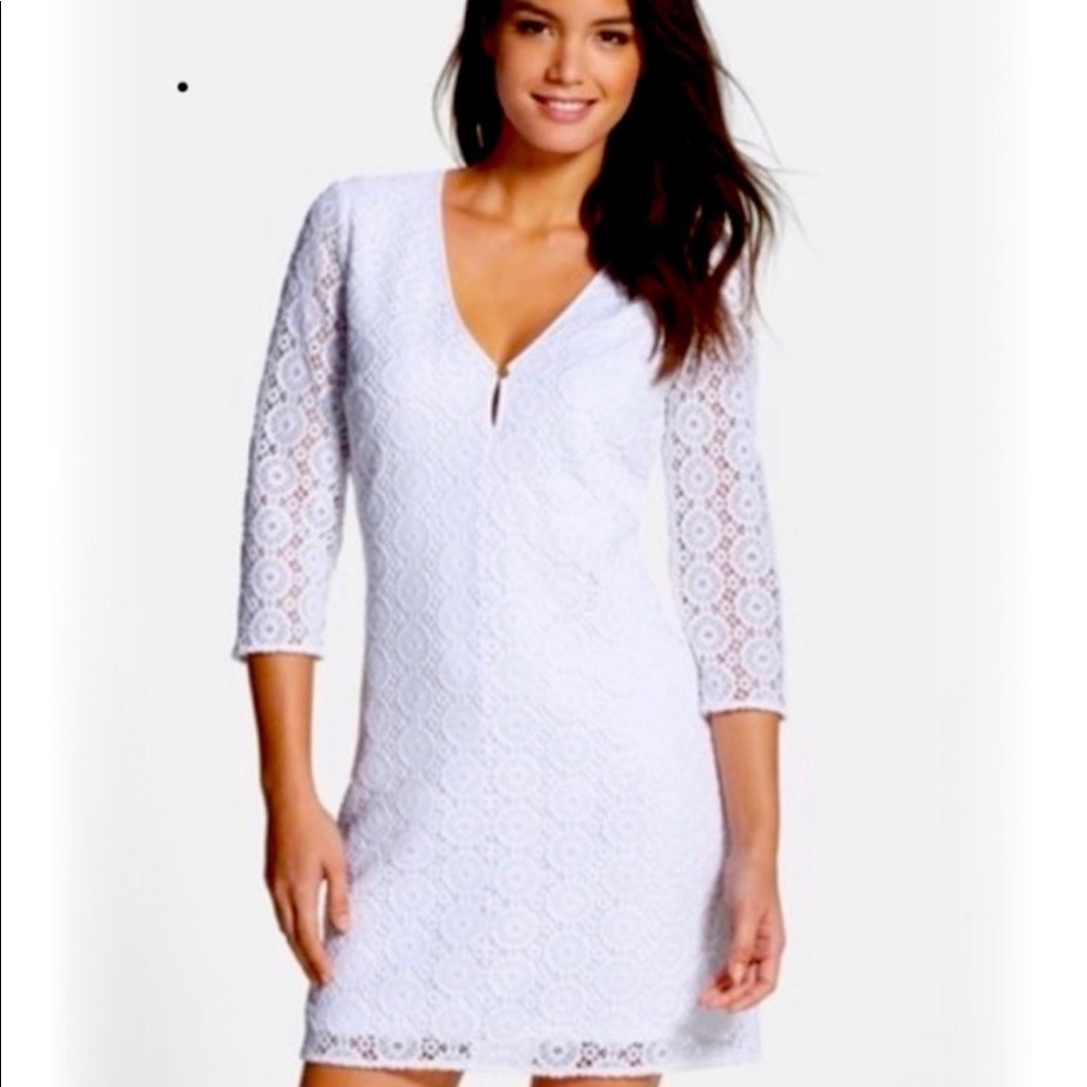 Lilly Pulitzer Lamora Lace Tunic Dress Size M